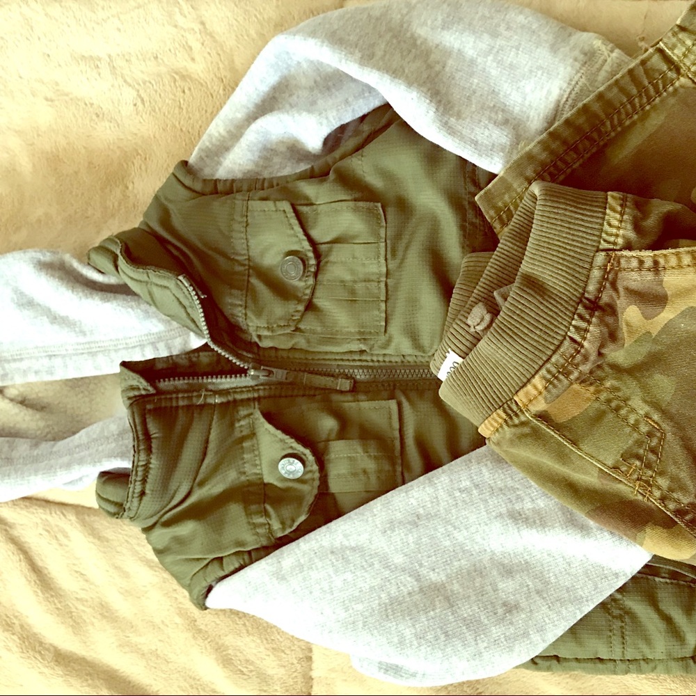 Toddler Boys jacket and army pants